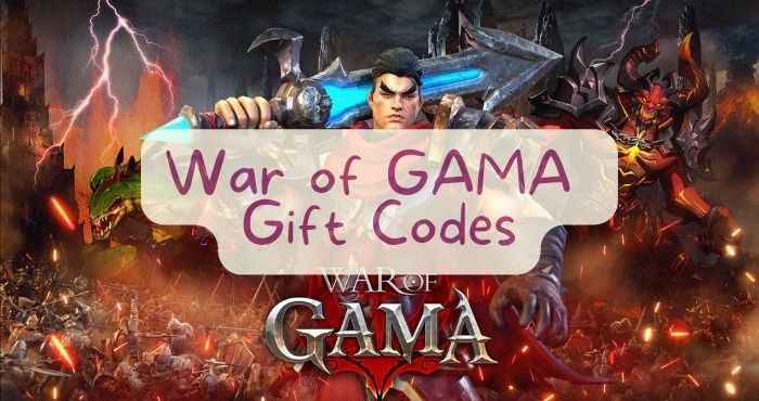 War of GAMA Gift Codes