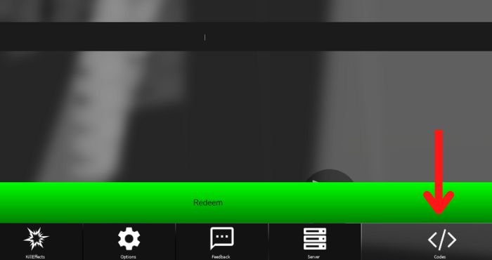 steps to redeem codes in Standblox
