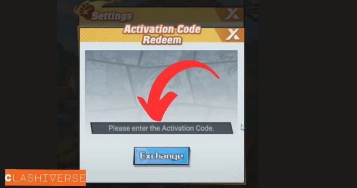 Extreme Smash Battle code redemption section