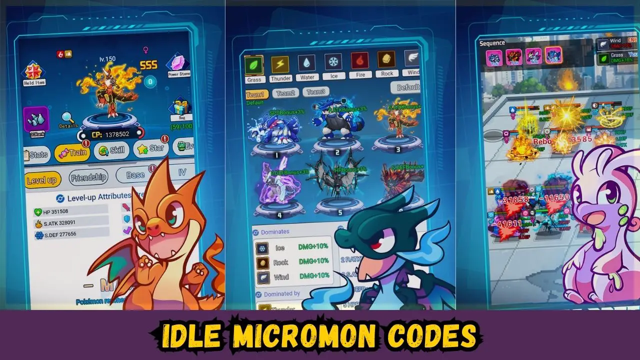 Idle Micromon codes