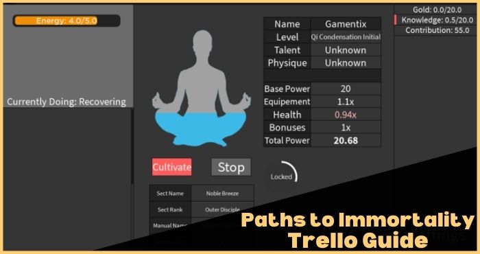 Paths to Immortality Trello Guide
