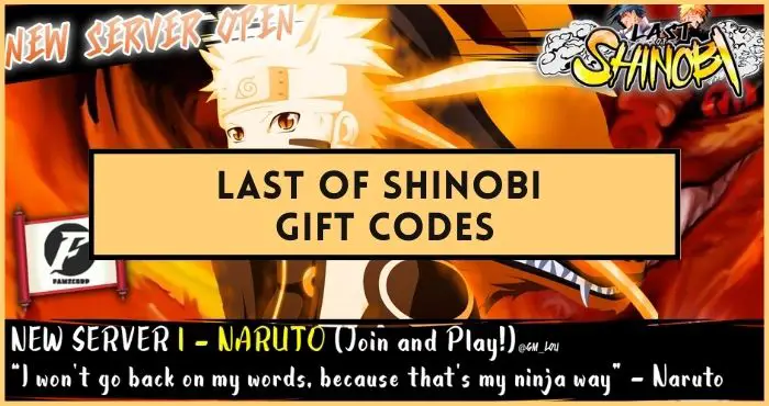 Last Of Shinobi codes list