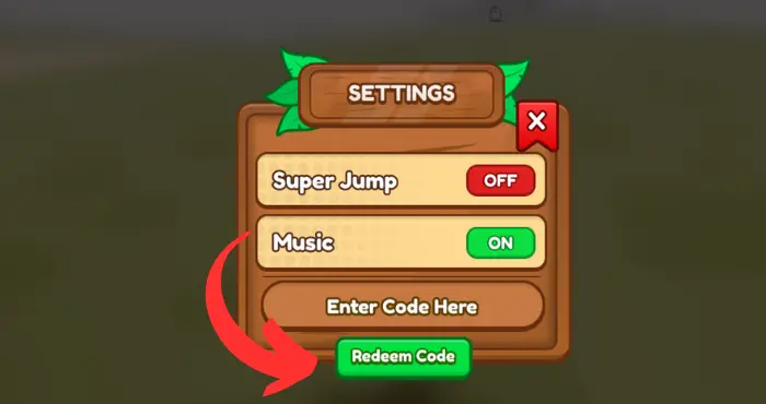 Luxury Island Tycoon code redemption section
