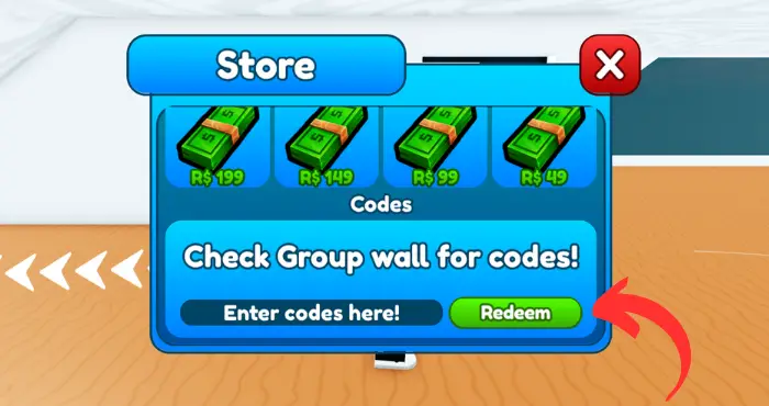 Mega Yacht Tycoon code redemption section