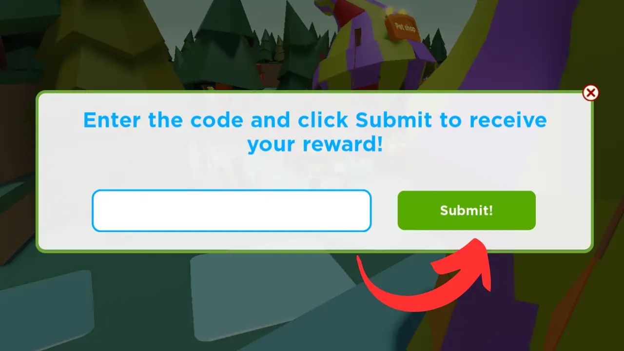Monster Munch Tycoon Code redemption section