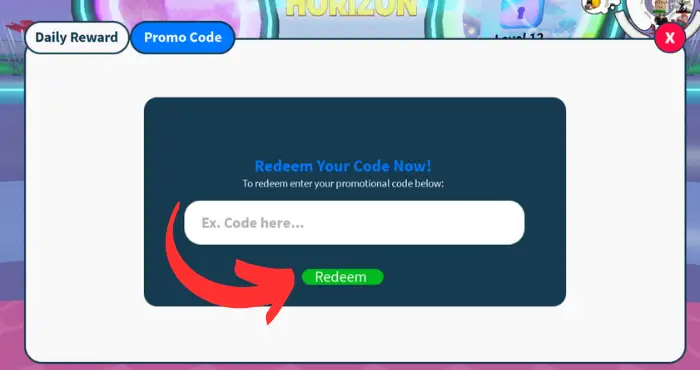 Samsung Space Tycoon code redemption section