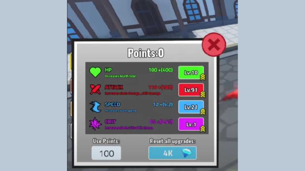 Upgrades and Skill Points