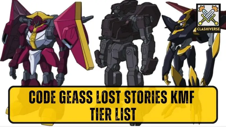 Code Geass Lost Stories KMF tier list