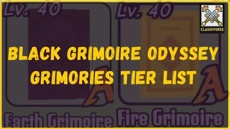 Black Grimoire Odyssey Grimories Tier List