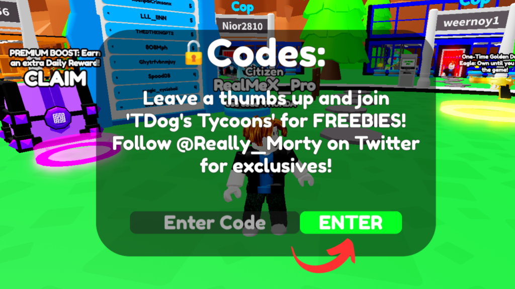 Roblox Cops & Robbers Tycoon Codes Wiki👮(August 2024)