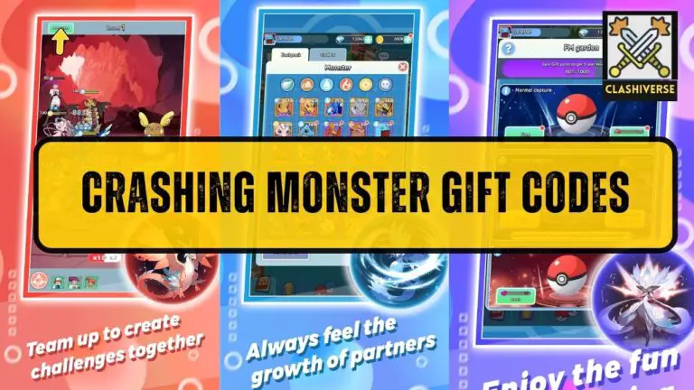 CRASHING MONSTER gift codes guide