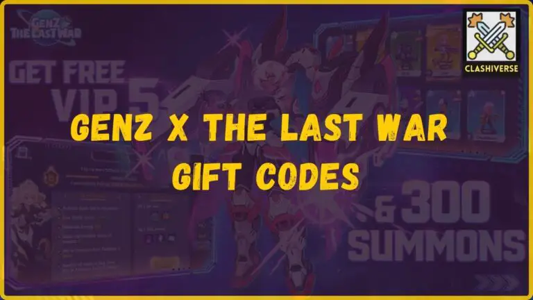 GENZ X THE LAST WAR codes