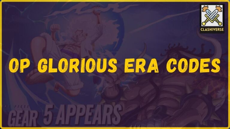 OP Glorious Era Codes guide