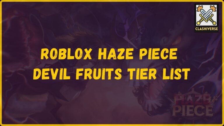 Roblox HAZE PIECE Devil Fruits Tier List & Guide