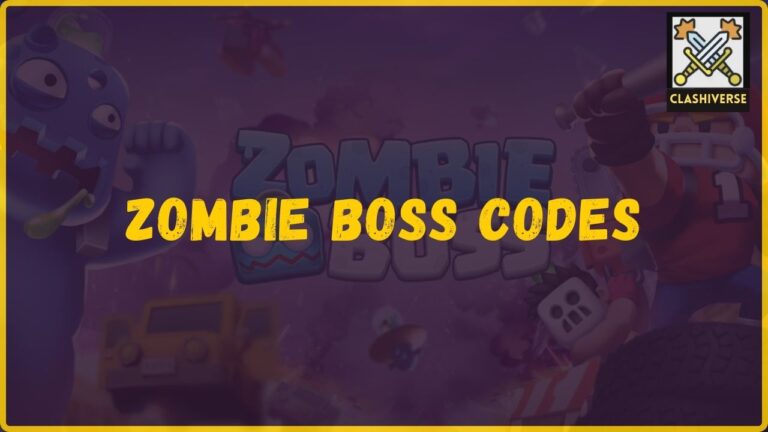 Zombie Boss Codes