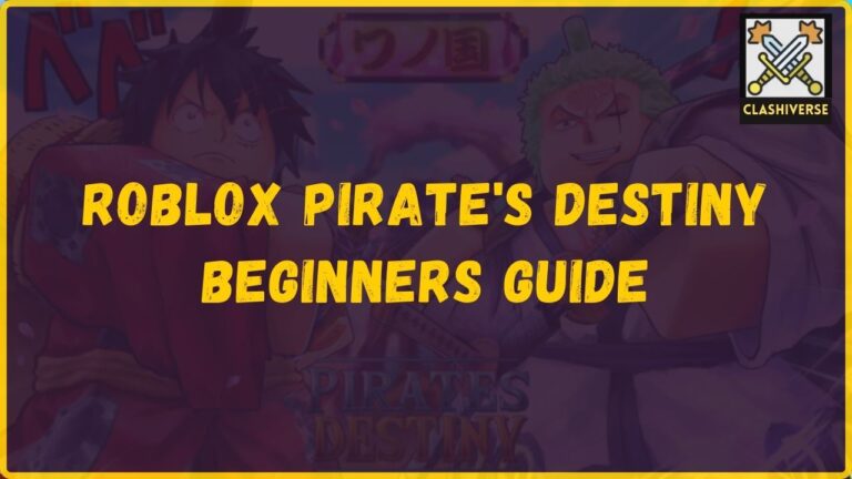 Roblox Pirate's Destiny Beginners guide