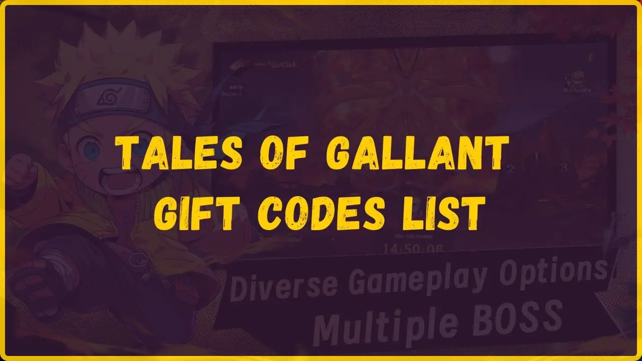 Tales of Gallant Gift Codes List