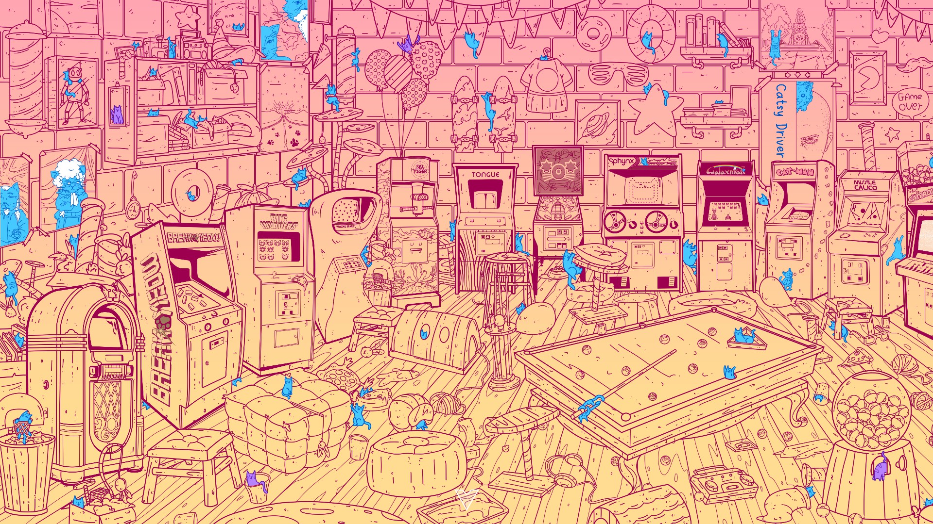 An Arcade Full of Cats - Cat Location #2