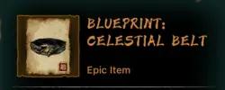 Blueprint celestial belt