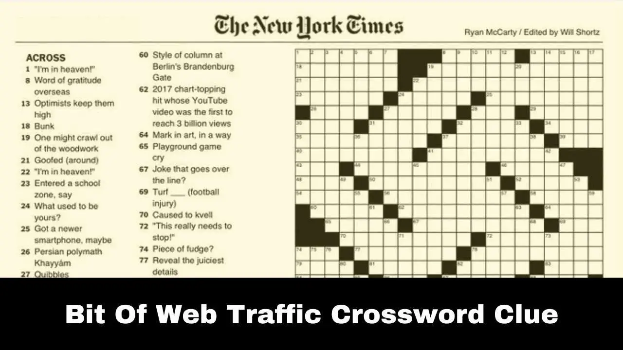 Bit Of Web Traffic Crossword Clue