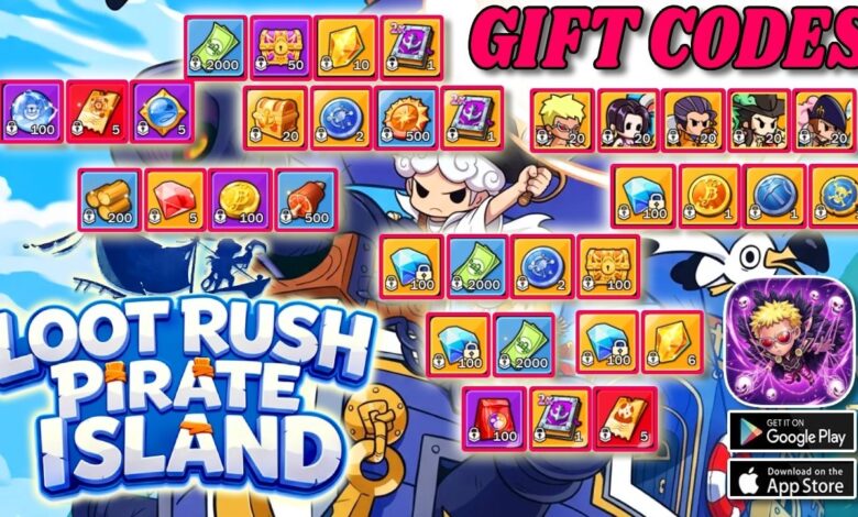 List of All Loot Rush: Pirate Island Codes-updated