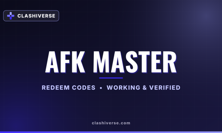 List of All AFK Master Codes-updated