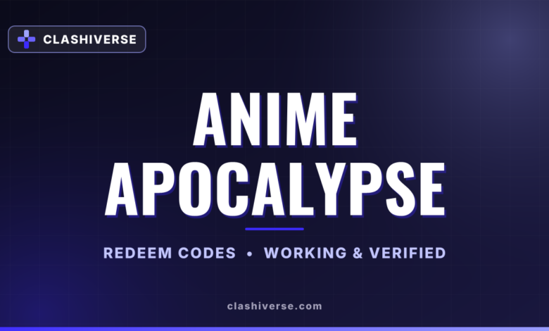 Anime Apocalypse codes