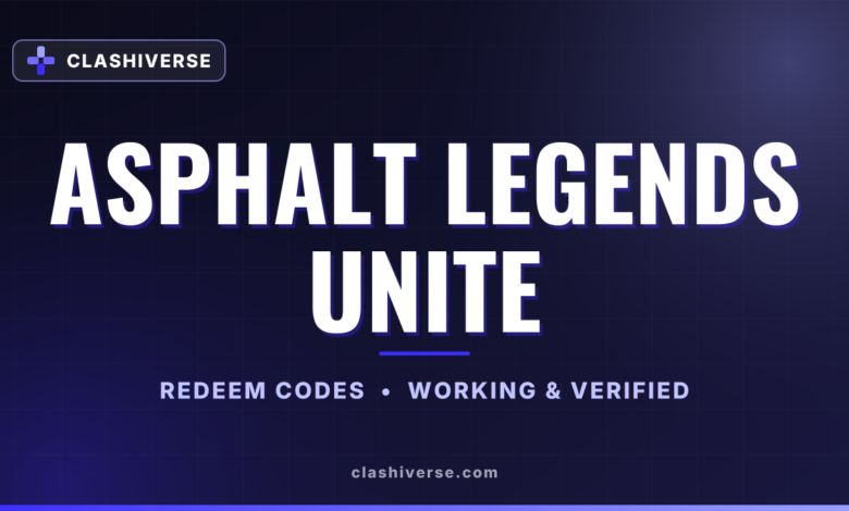 Asphalt Legends Unite codes