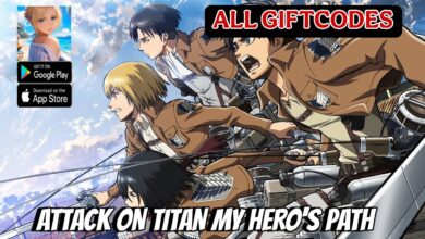 List of All Attack on Titan: My Hero's Path Codes-updated