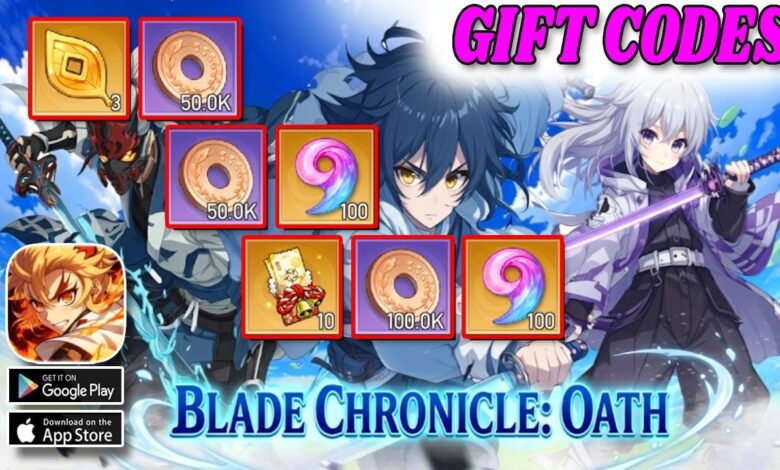 List of All Blade Chronicle: Oath Codes-updated