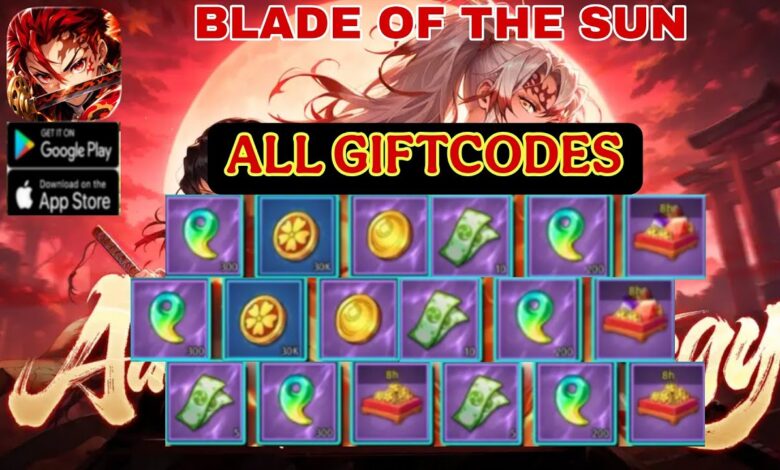 List of All Blade of the Sun Codes-updated