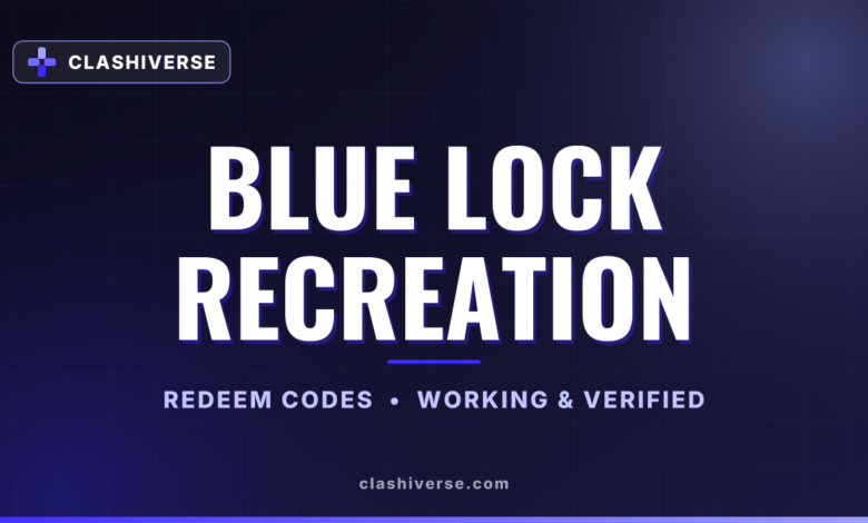Blue Lock Recreation codes