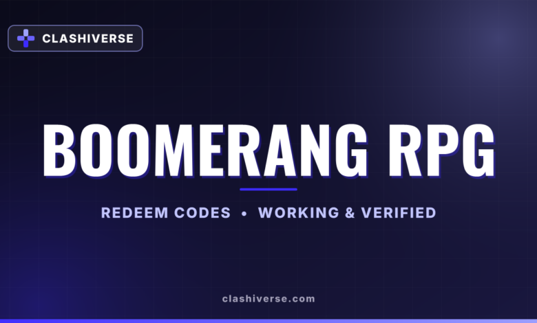Boomerang RPG codes