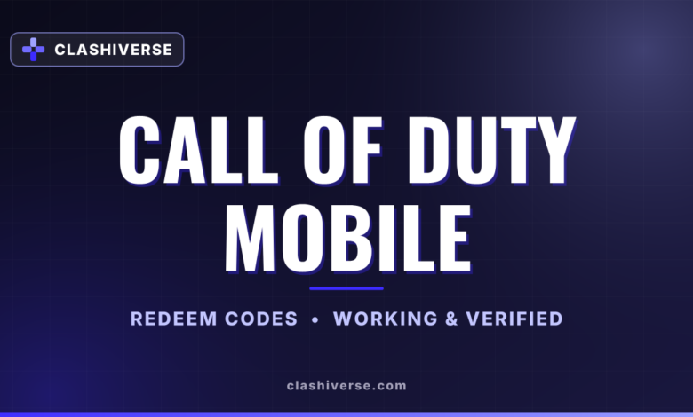 List of All Call of Duty Mobile Codes-updated