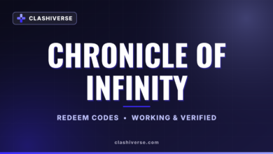Chronicle Of Infinity codes