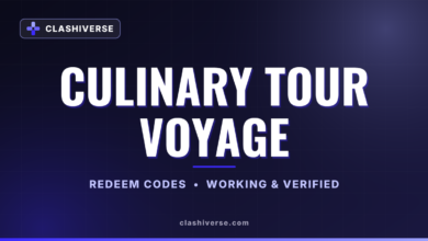 Culinary Tour Voyage codes