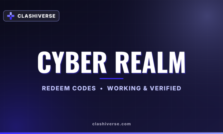 List of All Cyber Realm Codes-updated