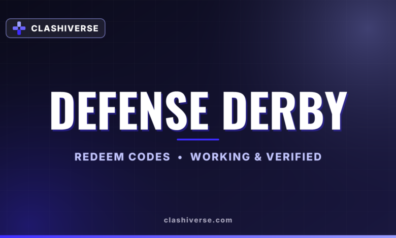 List of All Defense Derby Codes-updated