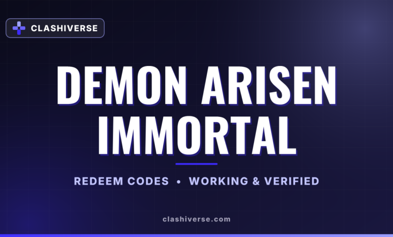 List of All Demon Arisen Immortal Codes-updated
