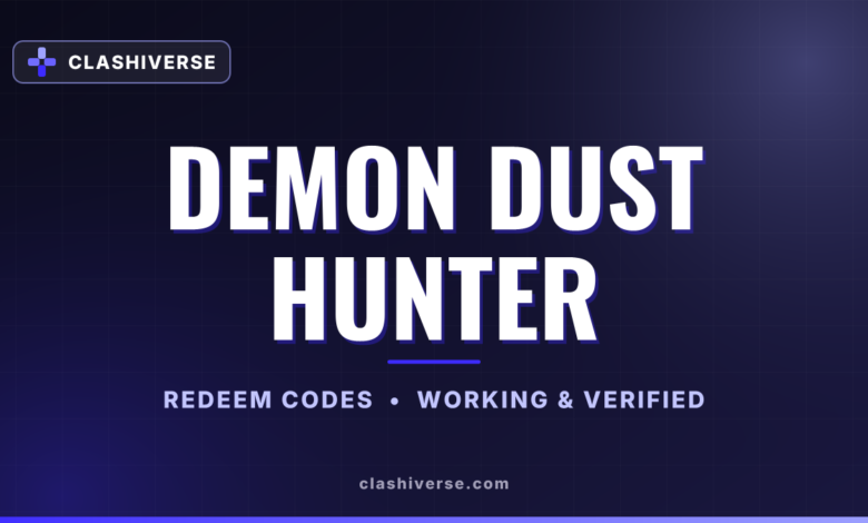 Demon Dust Hunter codes