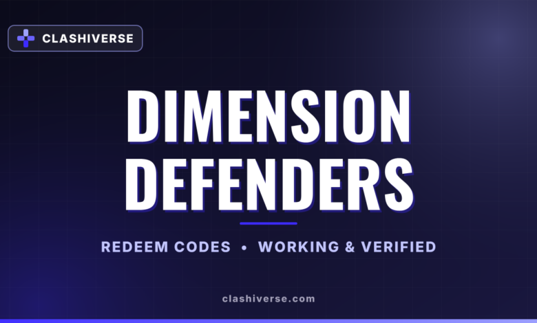 List of All Dimension Defenders Codes-updated
