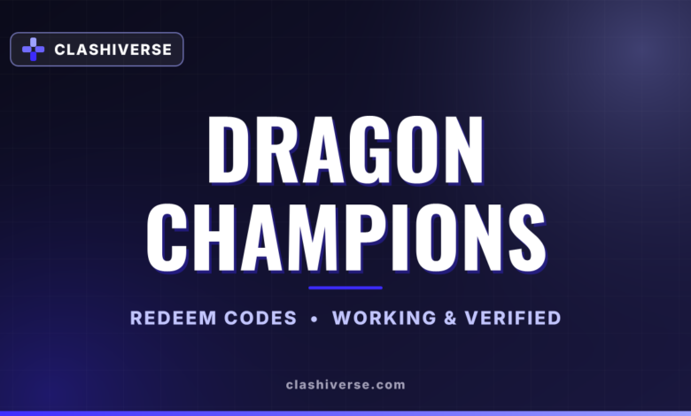 List of All Dragon Champions Codes-updated
