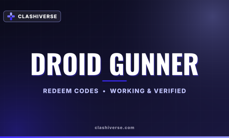 List of All Droid Gunner Codes-updated