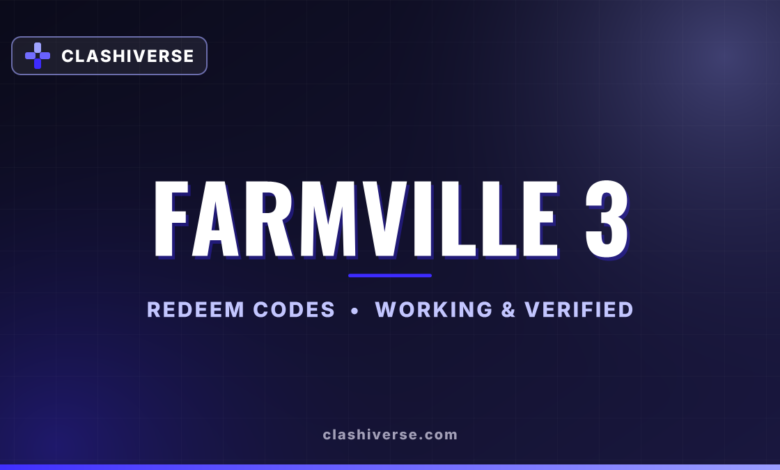 List of All FarmVille 3 Codes-updated