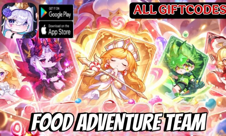 List of All Food Adventure Team Codes-updated