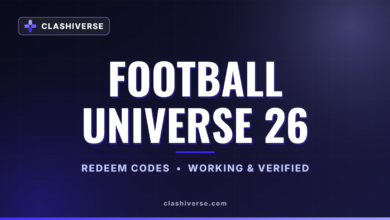 Football Universe 26 codes