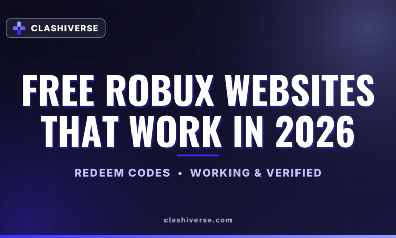 List of All Free Robux Websites That Work in 2026 Codes-updated