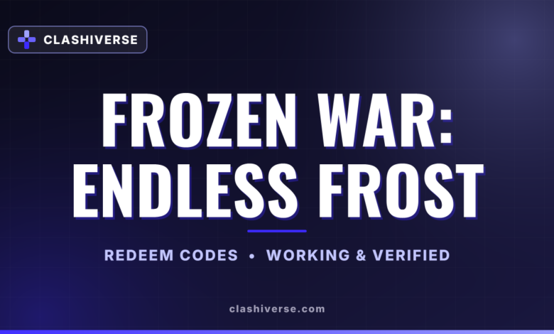 Frozen War: Endless Frost codes