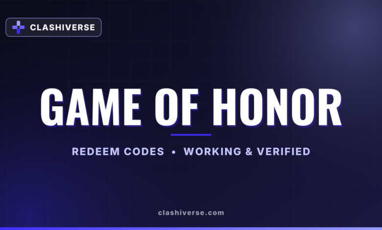 List of All Game of Honor Codes-updated