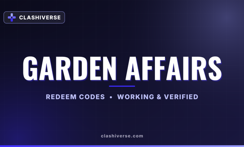 Garden Affairs codes